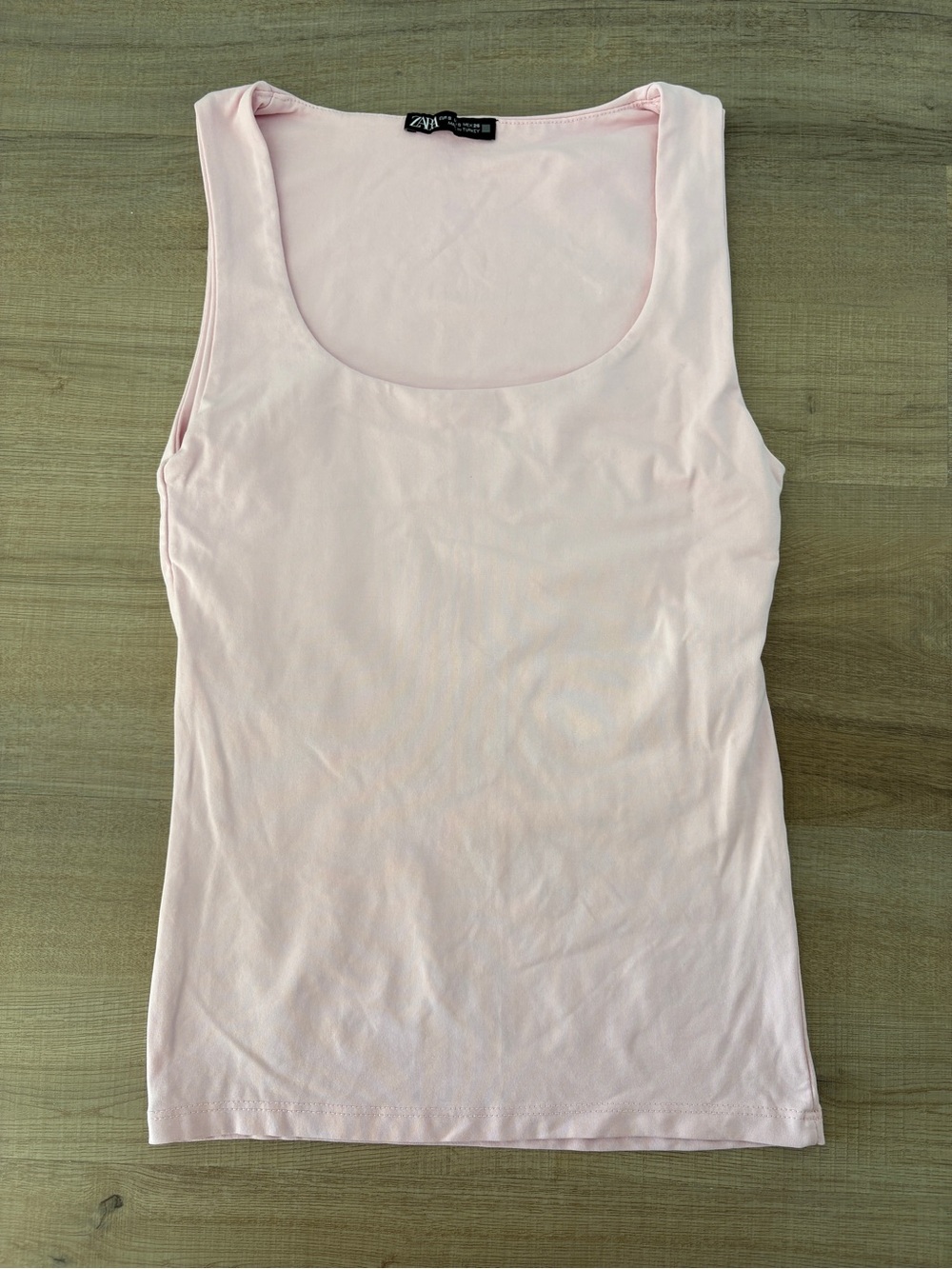 Zara Pale Pink Scoop Neck Tank